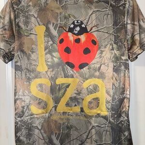 New Sza Grand National Concert Camouflage Shirt  **not official merch